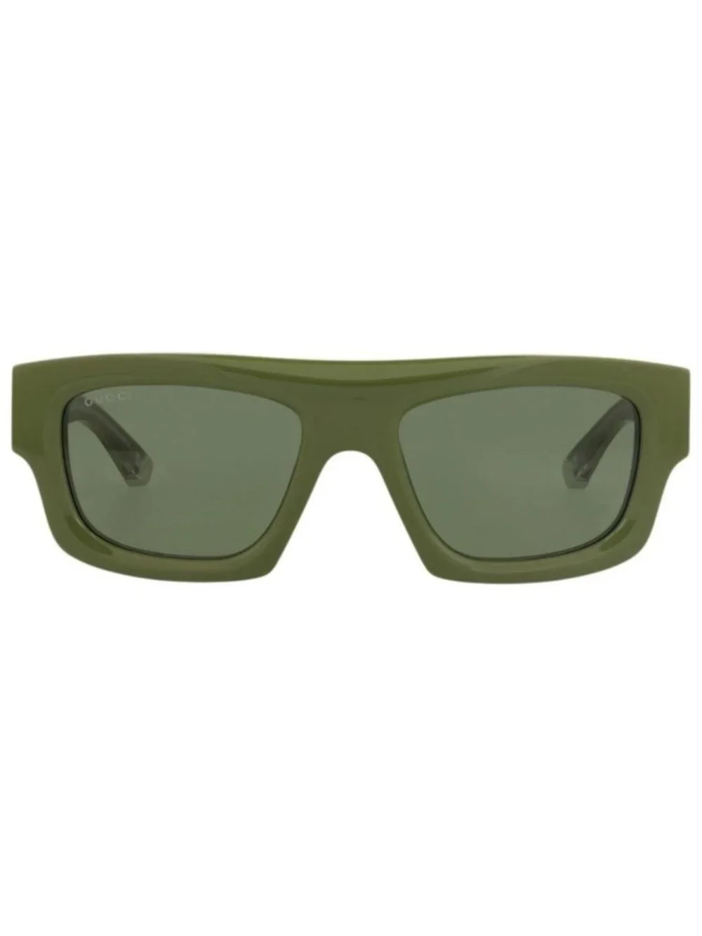 New Gucci Mens Square/Rectangle Green Green Green Fashion Designer Sunglasses